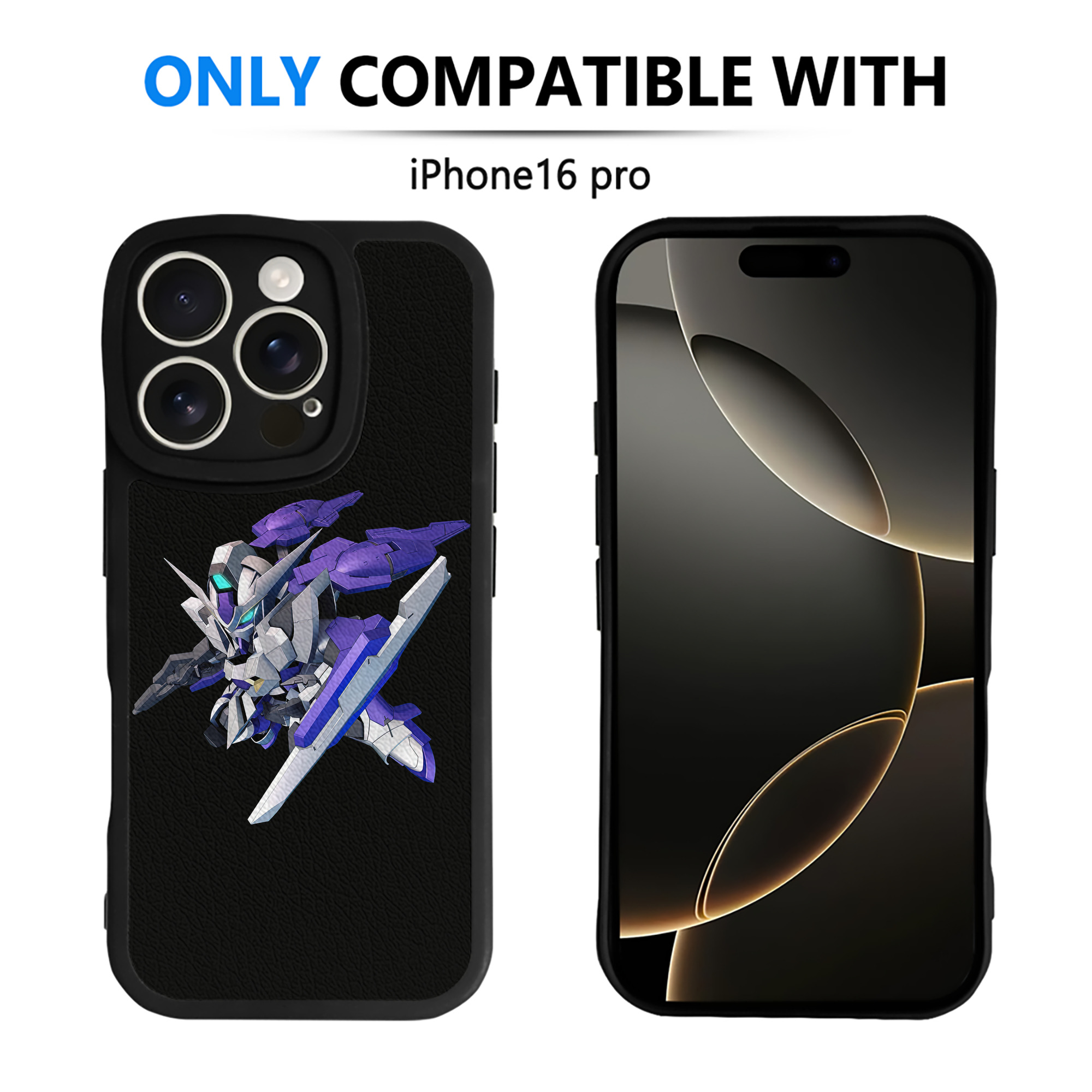 （画像用） 機動戦士ガンダム Mobile Suit Gundam 【iPhone 16シリーズ対応】シリコンスマホケース（レザー調） 材質：シリコン